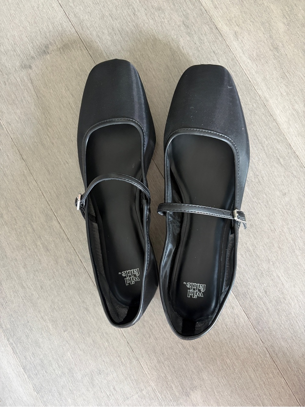 Never worn wild fable Black Square-Toe Mary Jane Flats